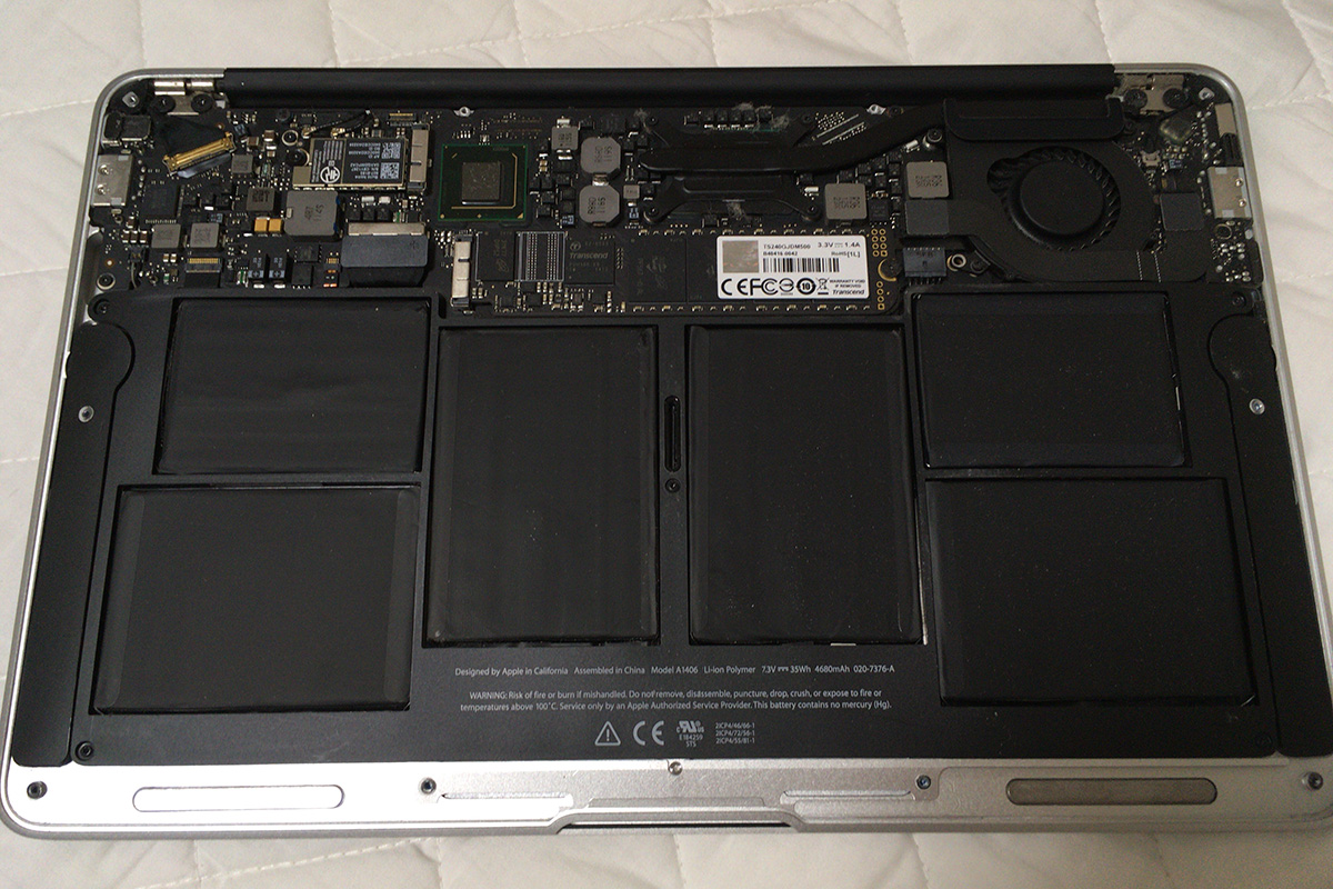 MacBook Air 11インチ（Mid2011）を延命！バッテリーをLENOGE社製に換装 | taxaboxo.com
